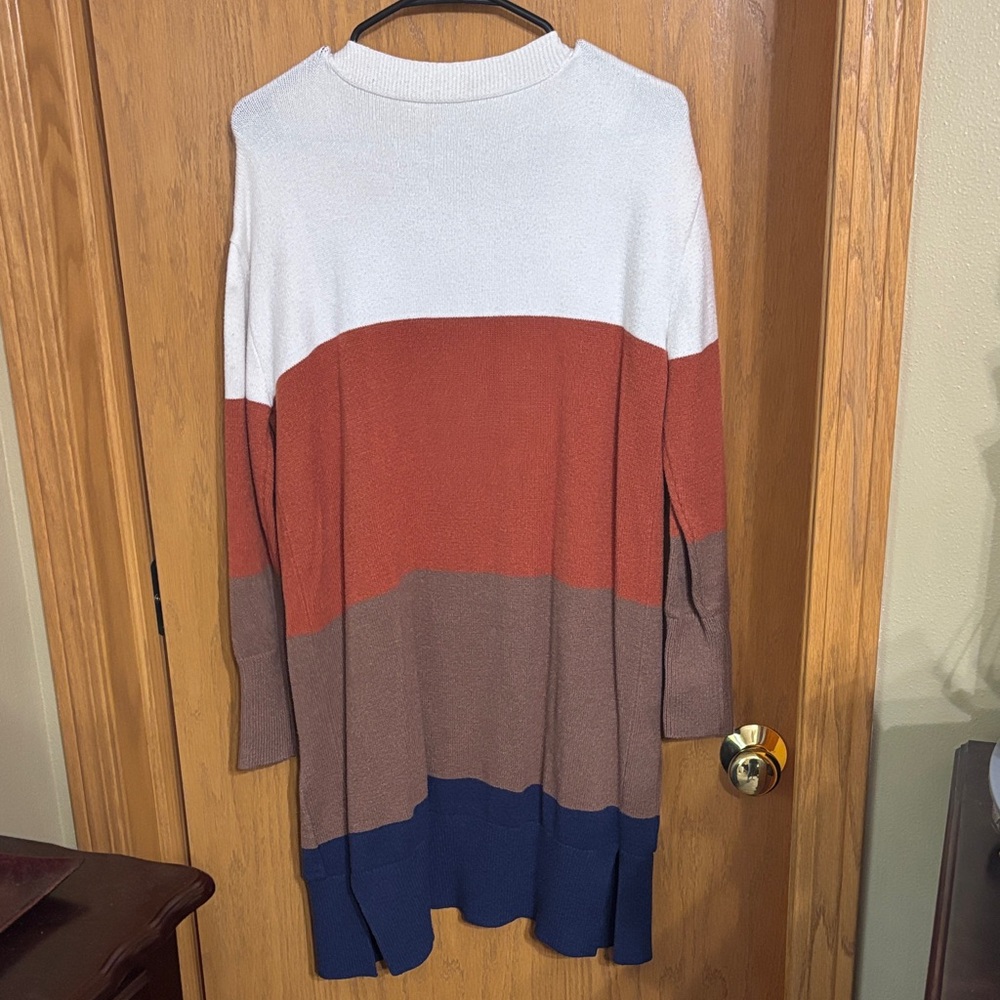 Multicolor Open Front Cardigan - Picture 3 of 3